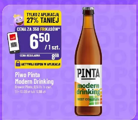 Piwo Pinta Modern Drinking West Coast promocja w POLOmarket