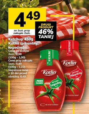 Ketchup łagodny Kotlin promocja w Hitpol