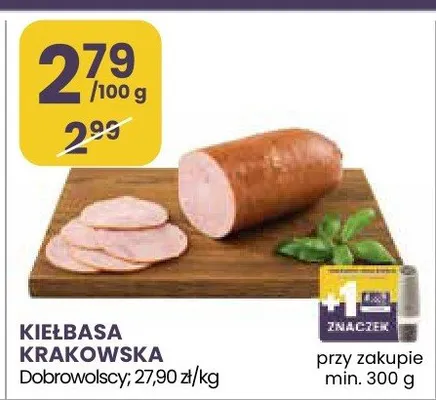Kiełbasa krakowska Dolina dobra promocja w Stokrotka
