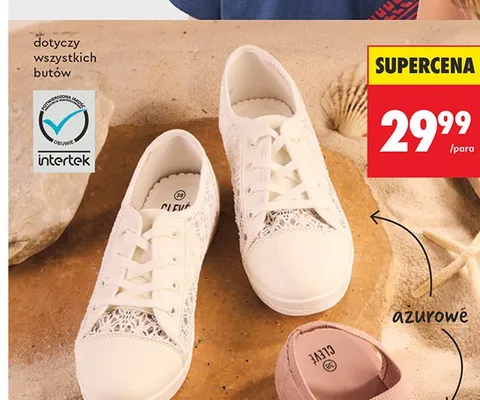 Tenisówki damskie Clevé promocja w Biedronka