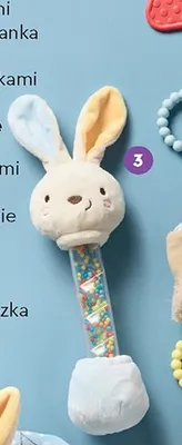 Sensoryczna zabawka dla niemowlaka - grzechotka piramida z gryzakami promocja w Biedronka