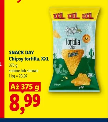 Chipsy tortilla solone XXL Snack Day promocja w Lidl