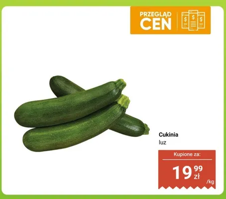Cukinia luz promocja w Biedronka