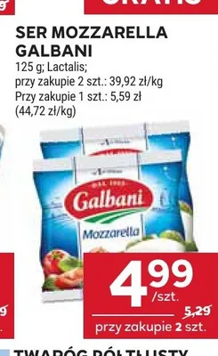Ser Mozzarella Galbani promocja w Stokrotka