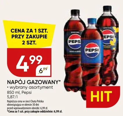 Napój gazowany promocja w Chata Polska
