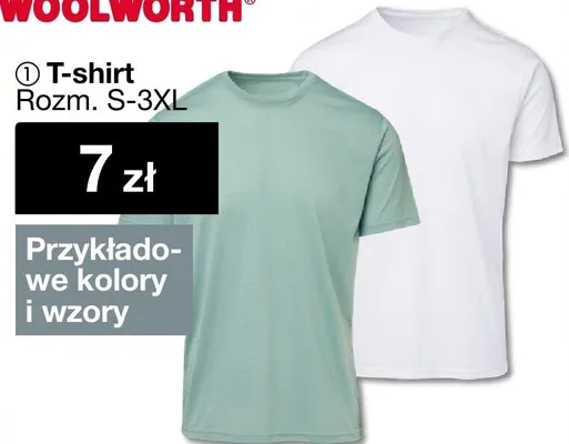 T-shirt Rozm. S-3XL promocja w Woolworth