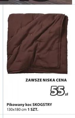 Pikowany koc Skogstry 130x180 cm promocja w Jysk