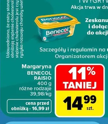 Margaryna Benecol promocja w Carrefour Market