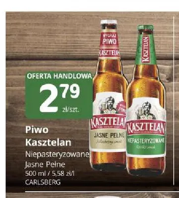 Piwo Kasztelan Niepasteryzowane promocja w Marketvita
