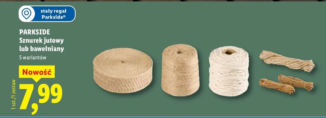 Sznurek jutowy Parkside promocja