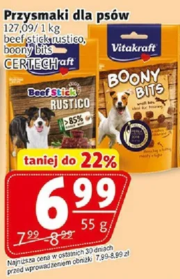 Przysmaki dla psów Beef Stick Rustico Vitakraft Certech promocja w Prim Market