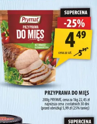 Przyprawa do mięs Prymat promocja w Arhelan