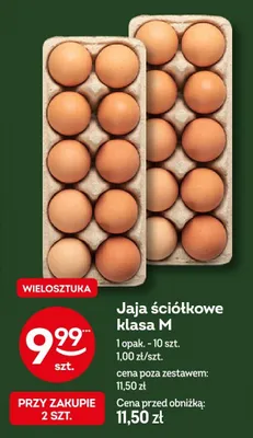 Jaja ściółkowe klasa M promocja w Żabka