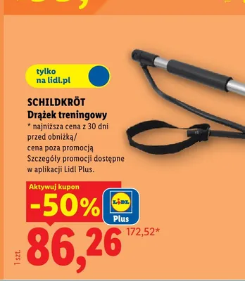 Drążek treningowy Schildkröt promocja w Lidl