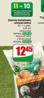 Ziemia kwiatowa uniwersalna promocja w Dino
