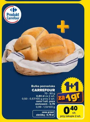 Bułka poznańska Carrefour promocja w Carrefour Market
