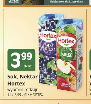 Sok Hortex Jabłko promocja w Marketvita
