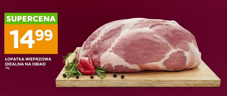 Łopatka wieprzowa idealna na obiad promocja w Stokrotka