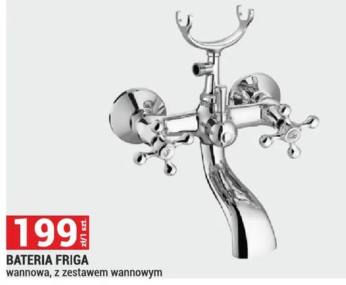 Bateria Friga wannowa, z zestawem wannowym promocja w Merkury Market
