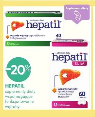 Suplementy diety Hepatil promocja w Super-Pharm