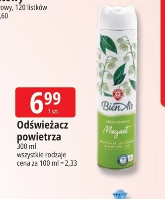 Odświeżacz powietrza Bien Air promocja w Leclerc