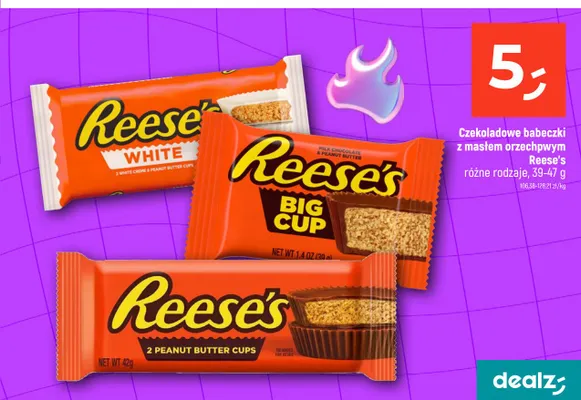 Czekoladowe babeczki z masłem orzechowym Reese's Big Cup promocja w Dealz