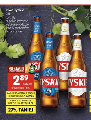 Piwo Tyskie Gronie promocja w Delikatesy Centrum