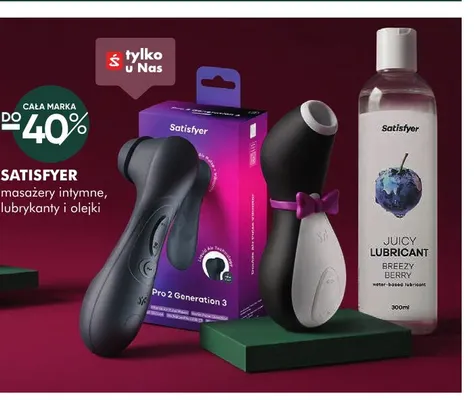 Masażery intymne, lubrykanty i olejki Satisfyer promocja w Super-Pharm