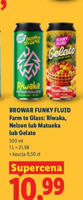 Piwo Browar Funky Fluid Farm to Glass Nelson promocja w Lidl