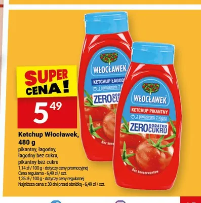 Ketchup Włocławek łagodny bez cukru promocja w Twój Market