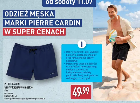 Szorty kąpielowe męskie Pierre Cardin promocja w Aldi