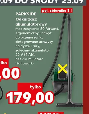 Odkurzacz akumulatorowy Parkside promocja w Kaufland