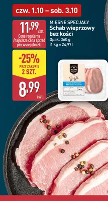 Schab wieprzowy bez kości Mięsne Specjały promocja w Aldi
