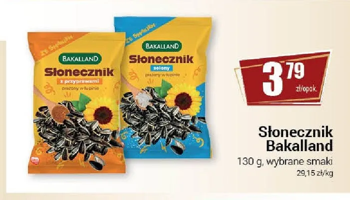 Słonecznik solony Bakalland promocja w Premium Nasz Sklep