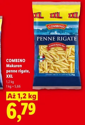 Makaron penne rigate XXL Combino promocja w Lidl