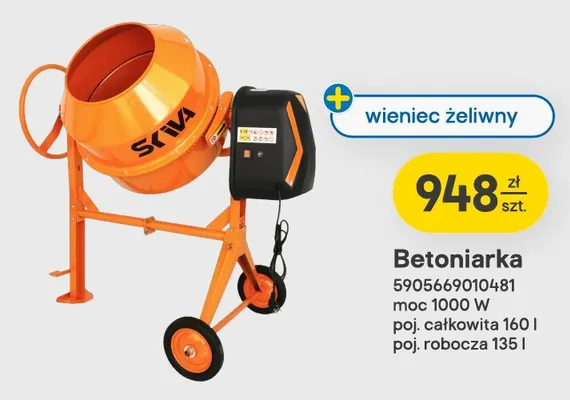 Betoniarka Skiva promocja w Castorama