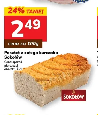 Pasztet z całego kurczaka Sokołów promocja w Hitpol