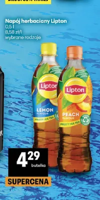 Napój herbaciany Lipton peach promocja w Delikatesy Centrum