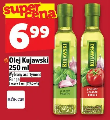 Olej Kujawski czosnek bazylia promocja w TOPAZ