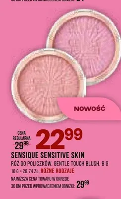 Róż do policzków Gentle Touch Blush SENSIQUE SENSITIVE SKIN promocja w Drogerie Natura
