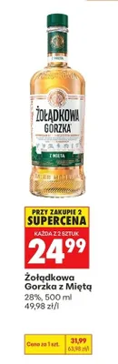 Likier Żołądkowa Gorzka z miętą promocja w Biedronka