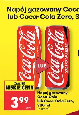 Napój gazowany Coca-Cola Zero promocja w Biedronka