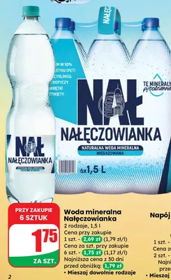Woda mineralna Nałęczowianka niegazowana promocja w Dino