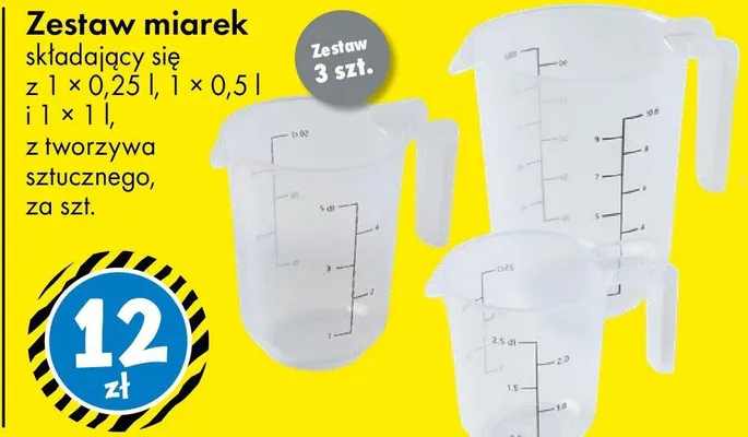 Zestaw miarek promocja w Tedi