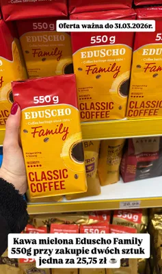 Kawa mielona Family Classic Coffee promocja w Dino