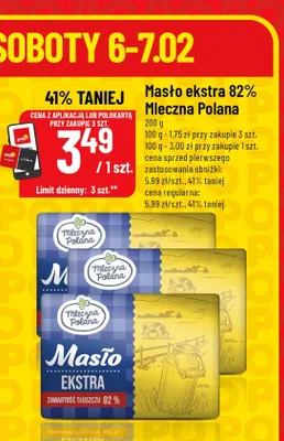 Masło ekstra 82% promocja w POLOmarket