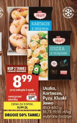 Uszka z mięsem Jawo promocja w Delikatesy Centrum