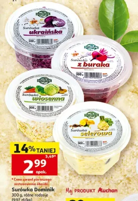 Surówka z buraka Dominik promocja w Auchan