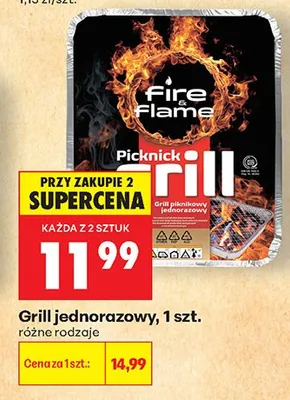 Grill jednorazowy promocja w Biedronka
