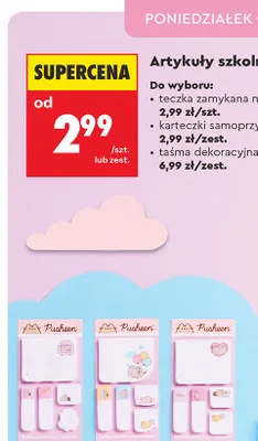 Karteczki samoprzylepne promocja w Biedronka